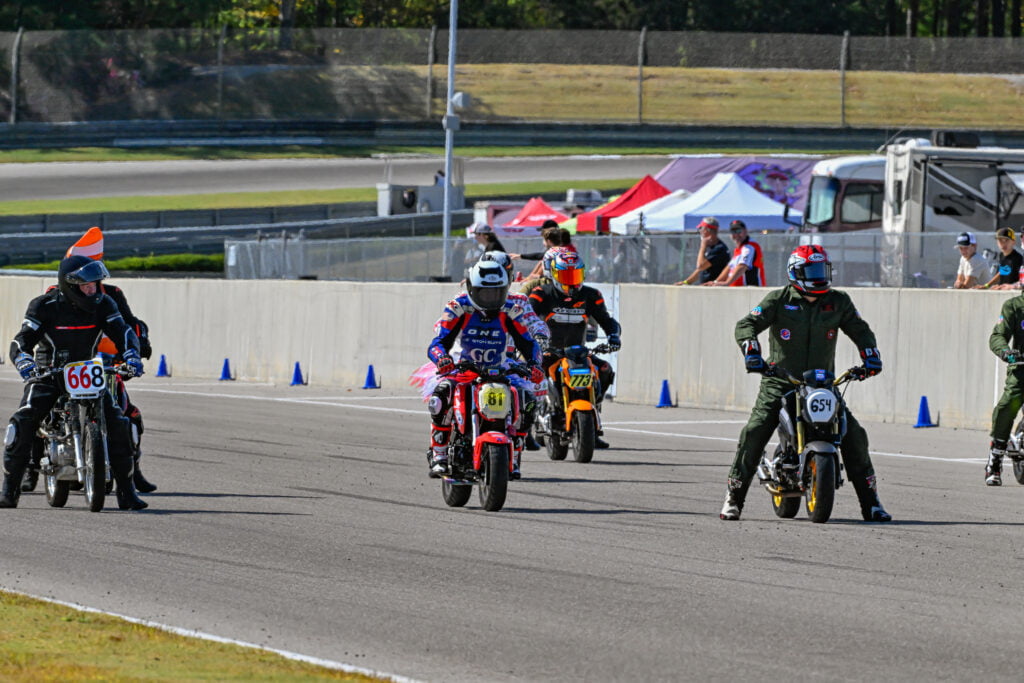 for the last weekend of the motorcycle racing season recap, I tried racing a mini