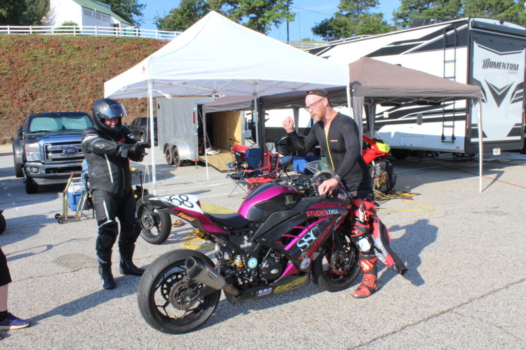 2024 Road Atlanta WERA Race Recap 2 - Matt and his family were super fun to hang out with and helpful, too! 
