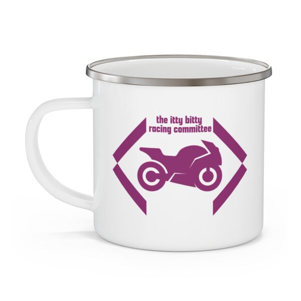 Itty Bitty Racing Committee Enamel Camping Mug - Perfect for trackside! - Image 3