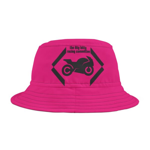 The Itty Bitty Racing Committee Pink Bucket Hat